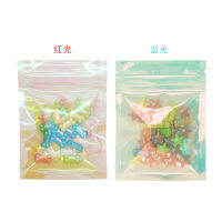 Rainbow  Ziplock Bag Symphony เปลี่ยนสีกระเป๋าเครื่องสำอางขนมขนมเชือกผมกระเป๋าใส่การ์ดเครื่องประดับ