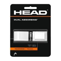 Head เทปพันด้าม/กริ๊ปพันด้ามไม้เทนนิส Dual Absorbing Replacement Grip Tape Racket Tennis | White ( 285034 )