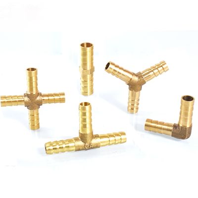 ☞☾❈ For 4mm 5mm 6mm 8mm 10mm 12mm 16mm 19mm hose copper Pagoda Water Tube Fittings Brass Barb Pipe Fitting 2 3 4 way brass connector