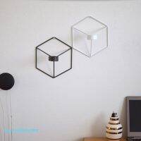 ḾṌḾ Geometric Candlestick Metal Wall Tealight Candle Holder