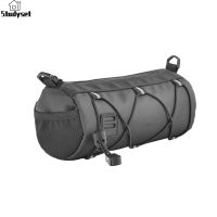 Studyset IN stock Bike Handlebar Bag Front Bike Bags With Shoulder Strap Handlebar Storage Pouch Pack Mountain Road Bike Barrel Bag