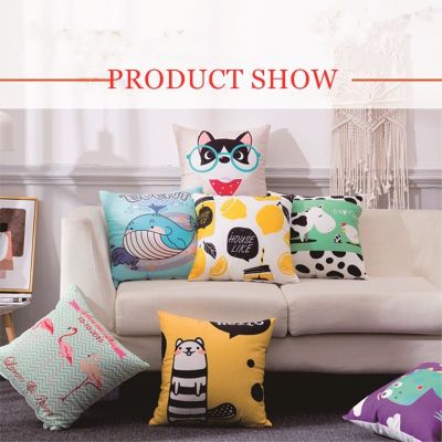 Pillow Printing Color Pillowcase Hugging Pillowcase Sofa Cushion Cover Home Decorative Pillowcase Car Seat pillow Cover 45x45cm