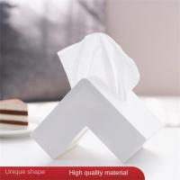 Hot Sale Style Nordic Right Angle Desktop Napkin Paper Storage Case Tissue Box Holder Organizer Kitchen Livingroom Bedroom Decor