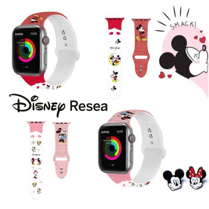 พร้อมส่ง-สายนาฬิกาซิลิโคน-พิมพ์ลายการ์ตูนดิสนีย์-สำหรับ-apple-watch-se-6-5-4-3-2-1-t500-w56-hw16-hw22-t68