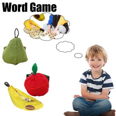 เกมกระดานสำหรับครอบครัว Bananagrams เกมปาร์ตี้ของขวัญที่เป็นของเล่นเด็ก T2Y8
