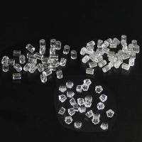 200pcs/lot Transparent Flower Rubber Earring Back Silicone Ear Plug Blocked Caps Earrings Back Supplies For Jewelry Accessories