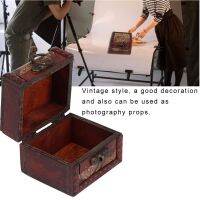 Vintage Square กล่องเก็บเครื่องประดับ Handmade ไม้ตกแต่งกรณี