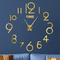 Large 3D Wall Clock Luminous Classic Wall Clocks DIY Digital Clock Wall Watches Stickers Silent Clock for Home Living Room Table