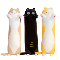 Pillow Cartoon Cat Plush Toy Kids Gifts 35in51in Brownyellow Blacklight