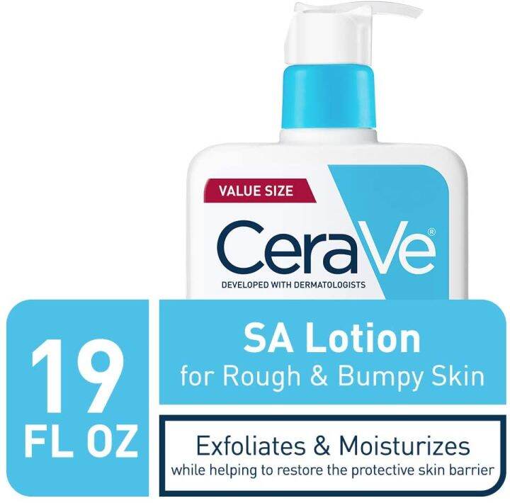 CeraVe SA Lotion for Rough & Bumpy Skin | 19 Ounce | Vitamin D ...