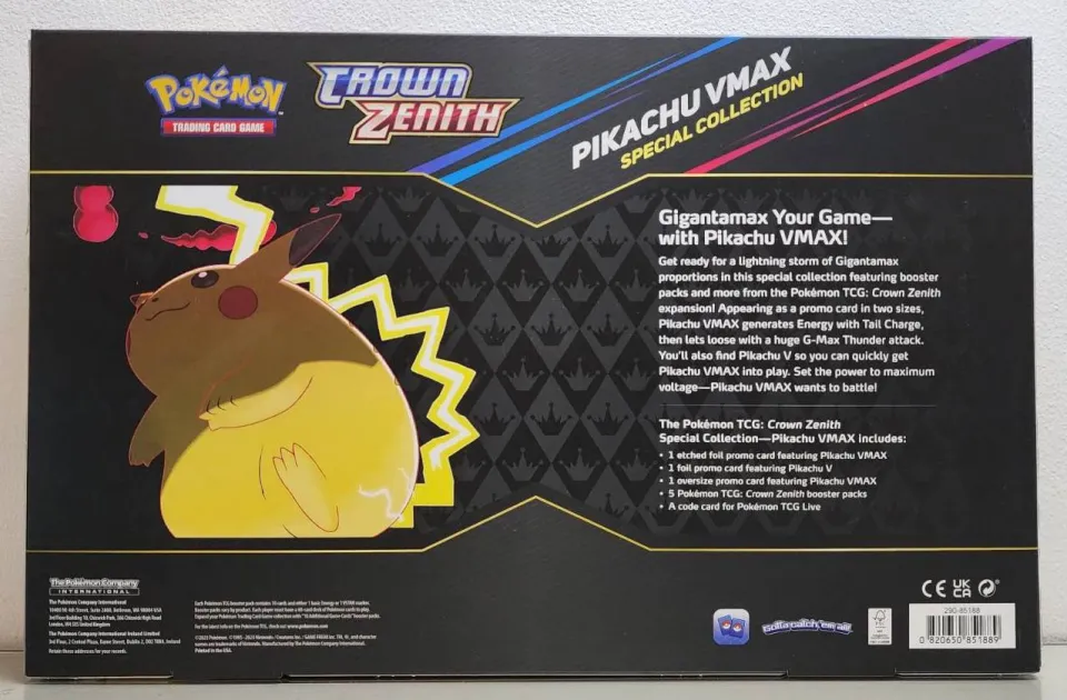 Pokemon TCG - Crown Zenith Pikachu VMAX Special Collection