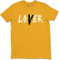 365 Printing Loser Lover 1 Retro Yellow Gold Black Design Sneaker Matching Tshirt