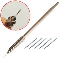 New Microblading Manual Stainless Steel Tattoo Tebori Pen Holder 5PCS 5 Round Blade Needle Kit For Tattoo Permanent Makeup