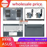 ที่วางแขนแล็ปท็อปใหม่เคสสำหรับอัสซุส Zenbook 14 UX425 U4700J UX425JA UX425J ปกหลัง LCD ฝาปิดโน้ตบุคที่พักเท้าเคสด้านล่างบานพับด้านบน