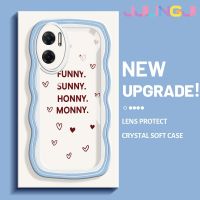 Jlingji เคสสำหรับ Xiaomi MI Xiaomi MI Redmi 10 5G Note 11E 5G Redmi 11 Prime ตลกแฟชั่นแดดดีไซน์ใหม่ครีมขอบคลื่นกันกระแทกแบบใสนิ่มเคสมือถือโปร่งใสลายกล้องถ่ายรูปเคสป้องกันอ่อนโยนแบบเรียบง่าย