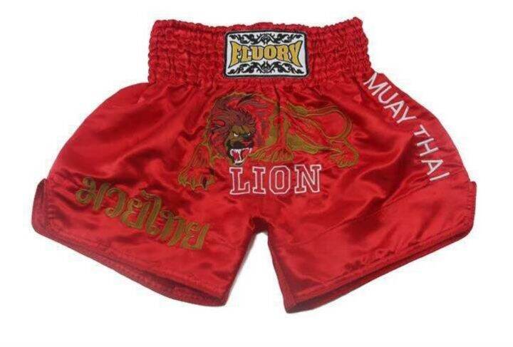 fluory-muay-thai-shorts-fighting-training-boxing-fitness-clothes-adult-sanda-mma-pants-men-and-women