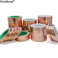 ❣❧ Length 20M Adhesive Conductive Copper Foil Tape 5/6/8/10/15/20/25/30/35/40/45/50mm Single/Double Sided Conduct Copper Foil Tapes