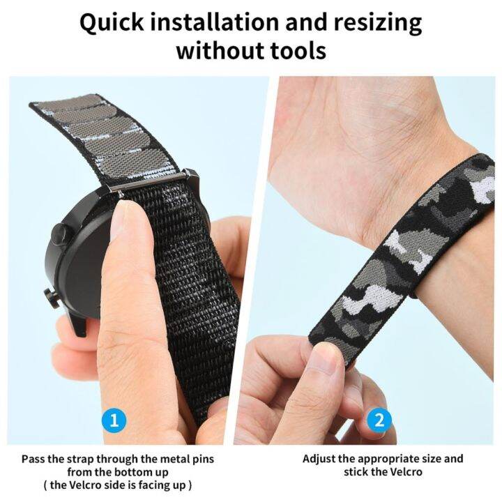 lipika-26-22mm-hook-loop-nylon-strap-for-garmin-enduro-2-epix-gen-2-marq-watchband-descent-mk1-mk2-mk2i-g1-solar-elastic-bracelet-band
