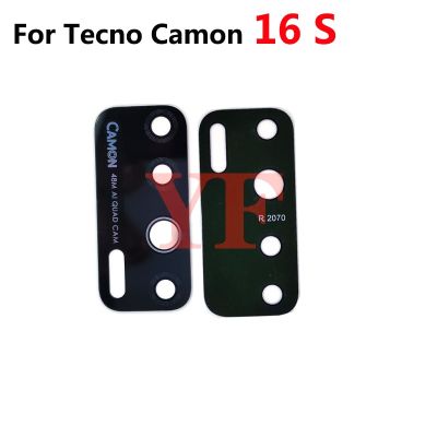 สำหรับ Tecno Camon 19 15 16 Air Pro S 16S CI6n CD6 CD7 CD8 CE7 CE9ด้านหลังกระจกกล้องถ่ายรูปฝาปิดเลนส์ติดกาวฝาปิดเลนส์