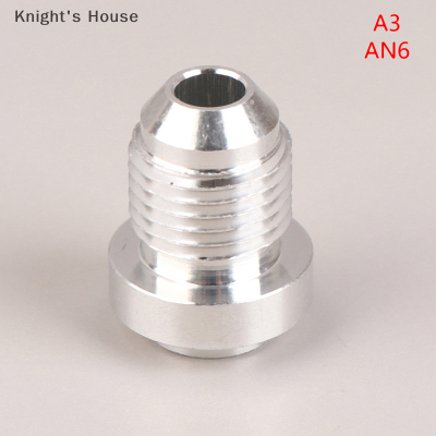 Knights House 1ชิ้น AN3 AN6 AN4 AN8 AN10 AN16เหล็กแท่งสแตนเลสตัวผู้ข้อต่อตรงตัวแปลงข้อต่อตรงสำหรับเชื่อมท่อไนตรัส