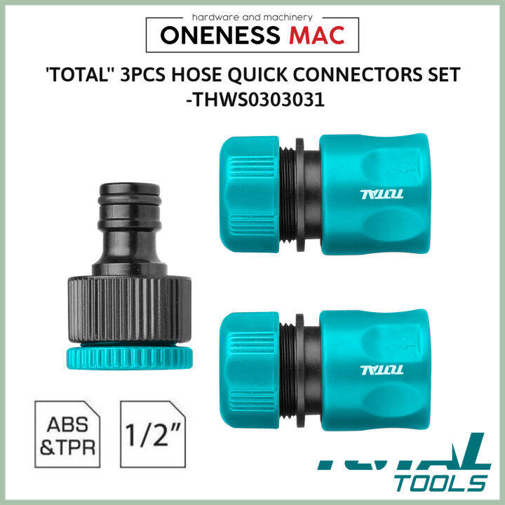 'TOTAL'' 3PCS HOSE QUICK CONNECTORS SET THWS0303031 Lazada
