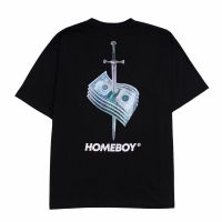 2023 newHOMEBOY เสื้อยืดผู้ชายลาย BLACK