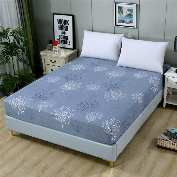 2-lagmta-ผลิตภัณฑ์ใหม่1pc-100-ผ้าปูที่นอนพอดีผ้าฝ้ายพิมพ์ลายผ้าคลุมฟูกสี่มุมผ้าปูที่นอนผ้าปูที่นอน