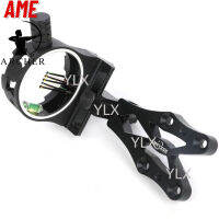 AMEYXGS ศูนย์เล็งสำหรับธนู Compound Bow Sight 5 Pin 0.019 "ใยแก้วนำแสงปรับขนาดได้