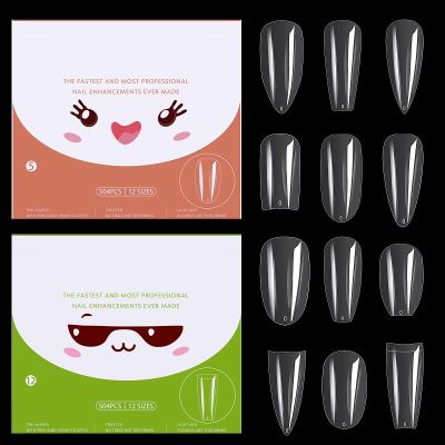 Transparent Nail Piece Box DIY False Nail Kit Ballet Nail Design Traceless Nail Piece False Nails With Full Stick