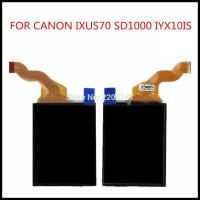 หน้าจอจอแสดงผล LCD ใหม่สำหรับ CANON IXUS70 IXUS 70 SD1000 IXY10 PC1228อะไหล่ซ่อมกล้องดิจิตอลไม่มีแสงไฟ