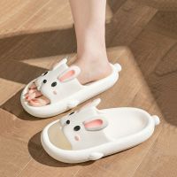 Bath Rabbit Slippers Women Summer Flip Flops Cute Cartoon Cloud Shoes For Women Indoor Outdoor Wear Soft Thick Beach Men Sandals House Slippers