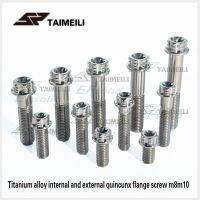 Taimeili สกรูหน้าแปลนสกรูไทเทเนียมดอก,1ชิ้น M10x25/35/40/55/60สกรูเอ็มเอ็มด้ายเบรกมอเตอร์ไซค์1.25