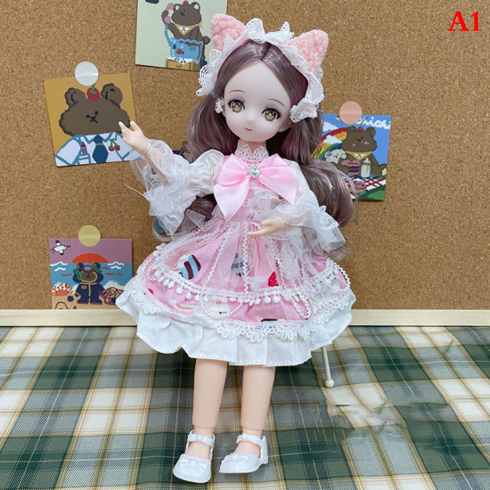 Pingz 30cm doll princess dress up clothes play house doll children toy - ảnh sản phẩm 1
