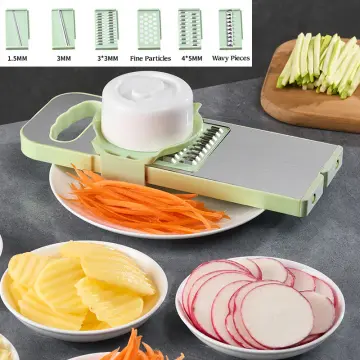 Mandoline Slicer for Kitchen 6 in 1 Vegetable Slicer Multi Blade Removable  Slice