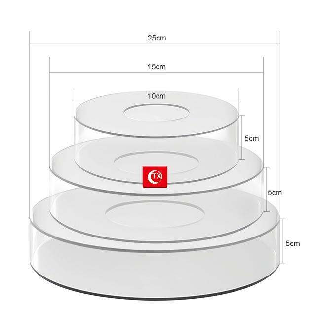 hot-display-board-5cm-height-round-tray-refillable-base-elevator-for-wedding-birthday