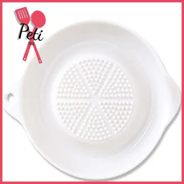 Porcelain Grater Plate for Garlic Onion Cheese Multipurpose