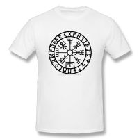 ราคาต่ำสุด!!ใหม่ เสื้อยืดแขนสั้น พิมพ์ลาย Vegvisir Futhark Runes Navigator Viking Valhalla Odin Crew สําหรับผู้ชาย ผู้ให  TCNT