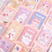 ┇ 1Pcs 80Sheet Creative Cartoon Coil Book Student School Supply Pocket Notebook Sketchbook Portable Mini Notepad Kawaii Stationery