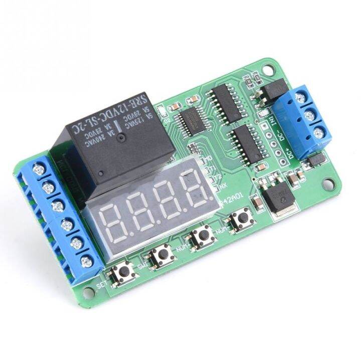 cw-12v-channel-multifunctional-dpdt-delay-timer-relay-dr42a01-module-trip-circuit