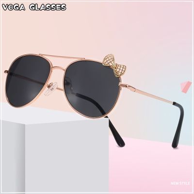【YF】✹  Classic Bow Sunglasses Metal Frame Kids Glasses Children Outdoor Goggles Eyewear