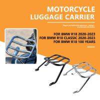 รถจักรยานยนต์สำหรับ BMW R18 R 18 2020ปี100ปี2021 2022 2023ด้านหลังท้ายท้ายฐานวางสัมภาระชั้นที่วางกระเป๋าแบบพกพาซิสซี่บาร์