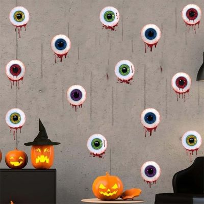 【CC】⊕  5pcs Horror Eyeball Sticker Decal Ornament Crafts for New Year Decoration Supply
