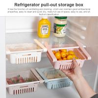 1PC Fridge Organizer Storage Box Refrigerator Drawer Plastic Storage Container Shelf Fruit Egg Food Storage Box Kitchen Gadgets