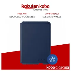 Rakuten Kobo Clara 2E eReader SleepCover Case - Black/Coral Reef