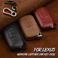 [New Changes]ฝาครอบรถหนังแท้ Key Fob Shell Case พวงกุญแจสำหรับ Lexus IS RX ES NX LS SC RC GS RX