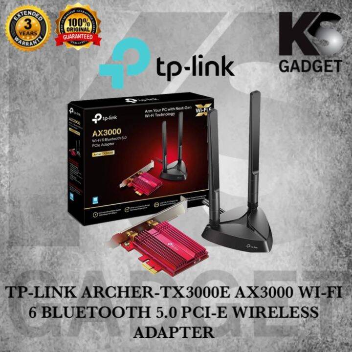 TP-Link Archer TX3000E AX3000 Wi-Fi 6 Bluetooth 5.0 PCIe Adapter | Lazada