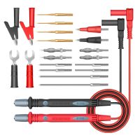 22 Pieces Digital Multimeter Test Leads Pen Universal Cable Probes Set 1 Pair 20A AC DC Pin Alligator Clip Wire Tips Meter Tools