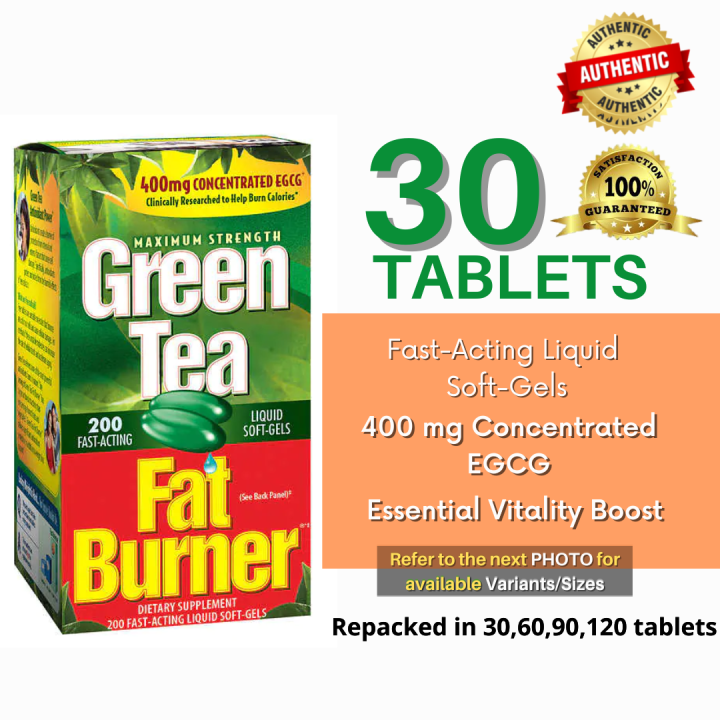 30 Softgels Green Tea Fat Burner Lazada PH