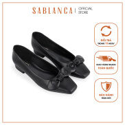 Giày búp bê mũi vuông phối nơ SABLANCA BN061N