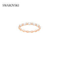 2022 New Swarovski ของแท้ 100% vittore พราวแฟชั่นชั้นสไตล์แหวนผู้หญิงอารมณ์แหวนสาว